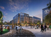A seven-story, 269-unit apartment building is planned for downtown Milwaukee’s Deer District. It’s being developed by the Milwaukee Bucks and J. Jeffers & Co. on a block bordered by West Juneau, West McKinley and North Phillips avenues and North King Drive